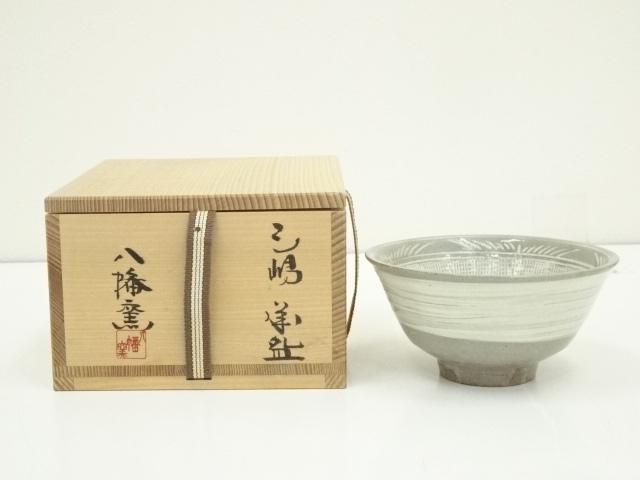 JAPANESE TEA CEREMONY / TEA BOWL  MISHIMA CHAWAN 